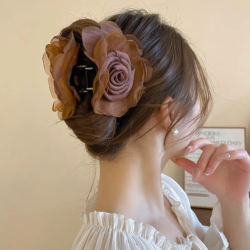 Flower Acrylic Hair Claw Clip - Treasured Gift's & More