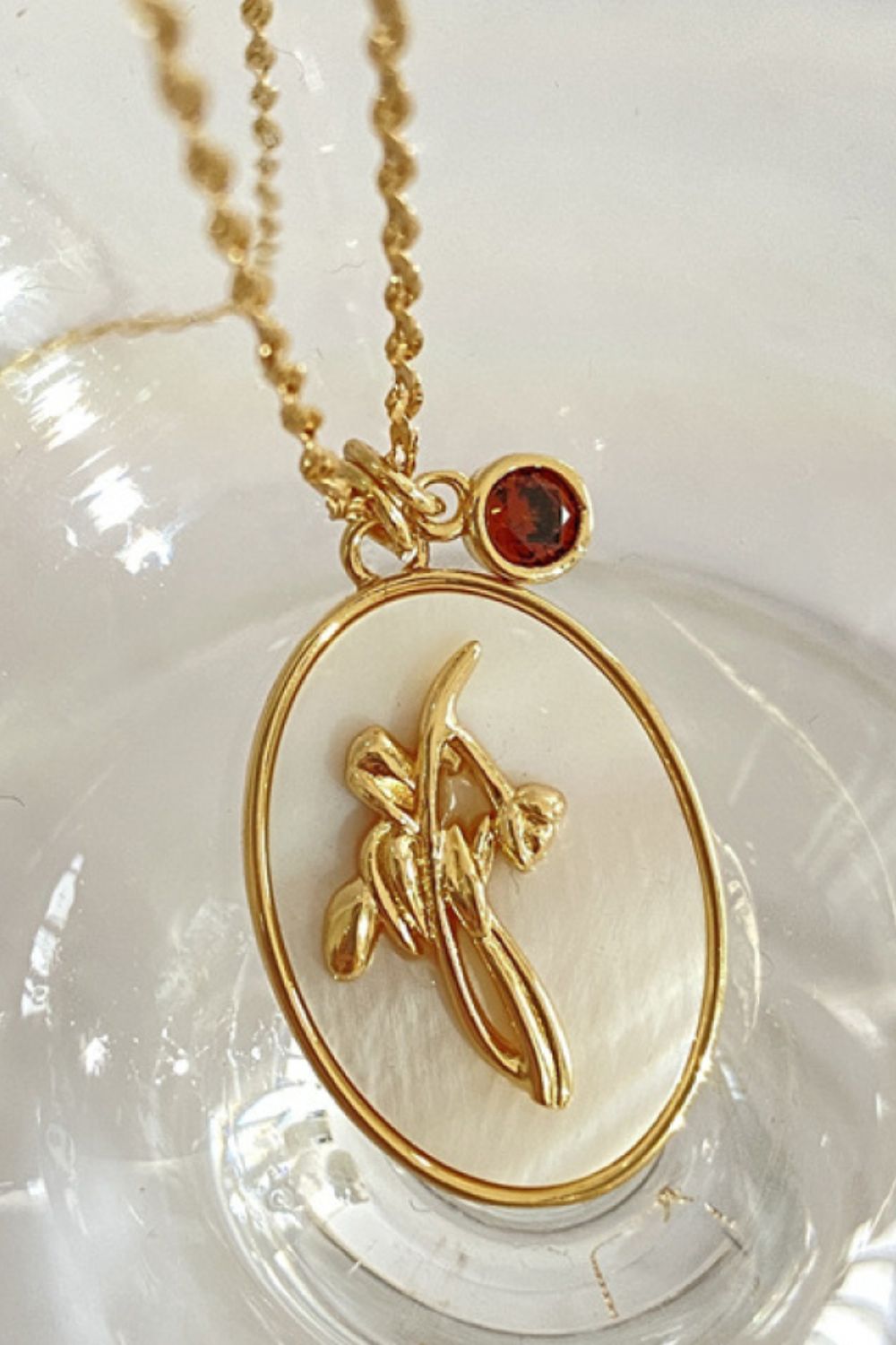 Flower Shell Pendant Copper Necklace - Treasured Gift's & More