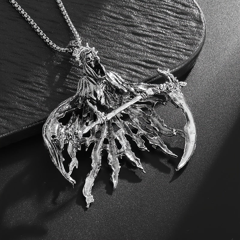 1pc Hell Reaper Death Pendant Necklace