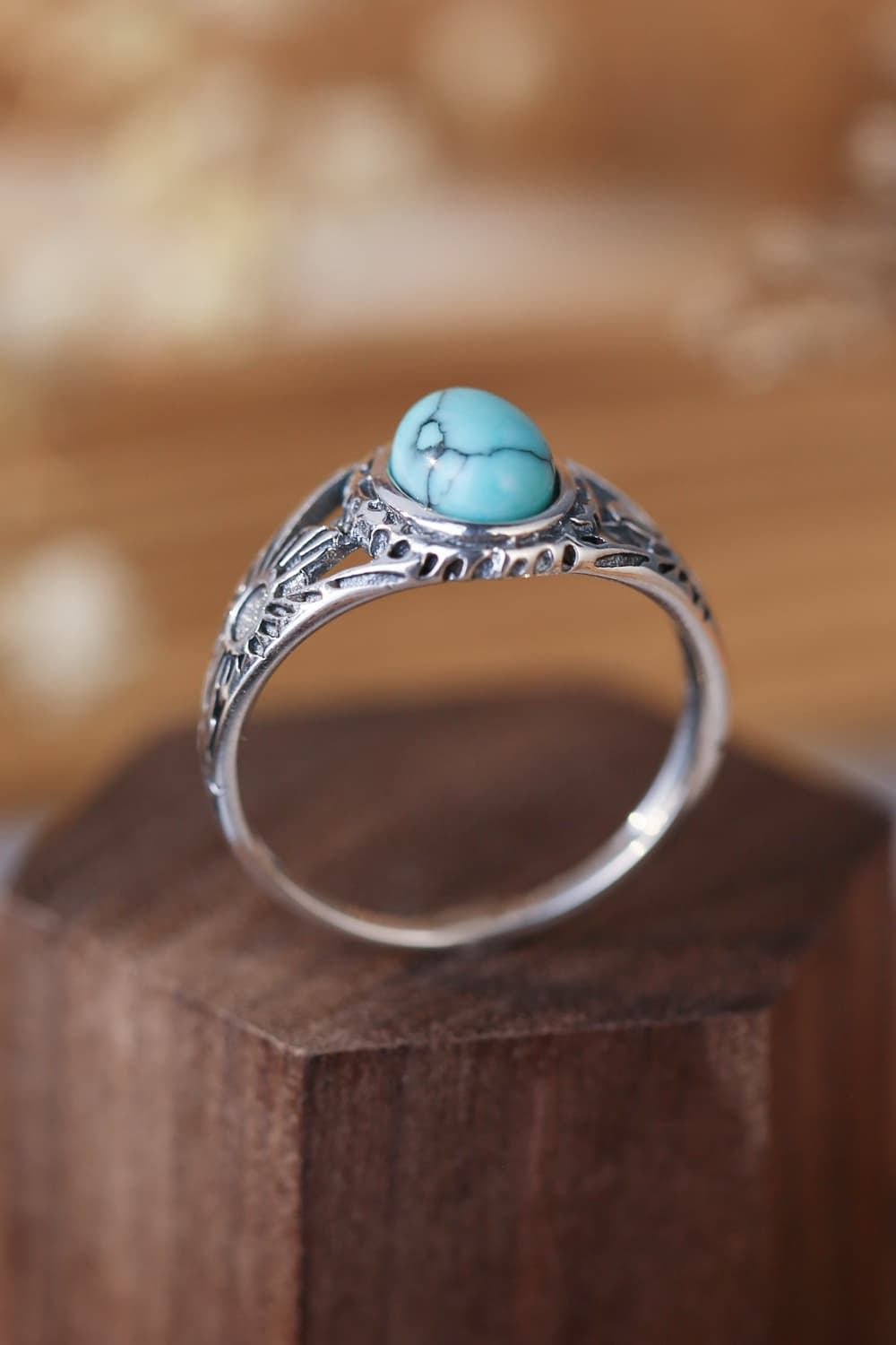 Turquoise 925 Sterling Silver Ring - Treasured Gift's & More