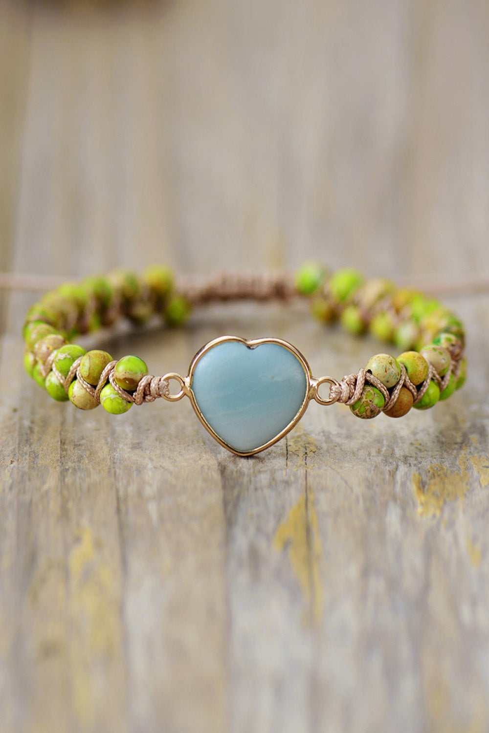 Handmade Heart Shape Natural Stone Bracelet - Treasured Gift's & More