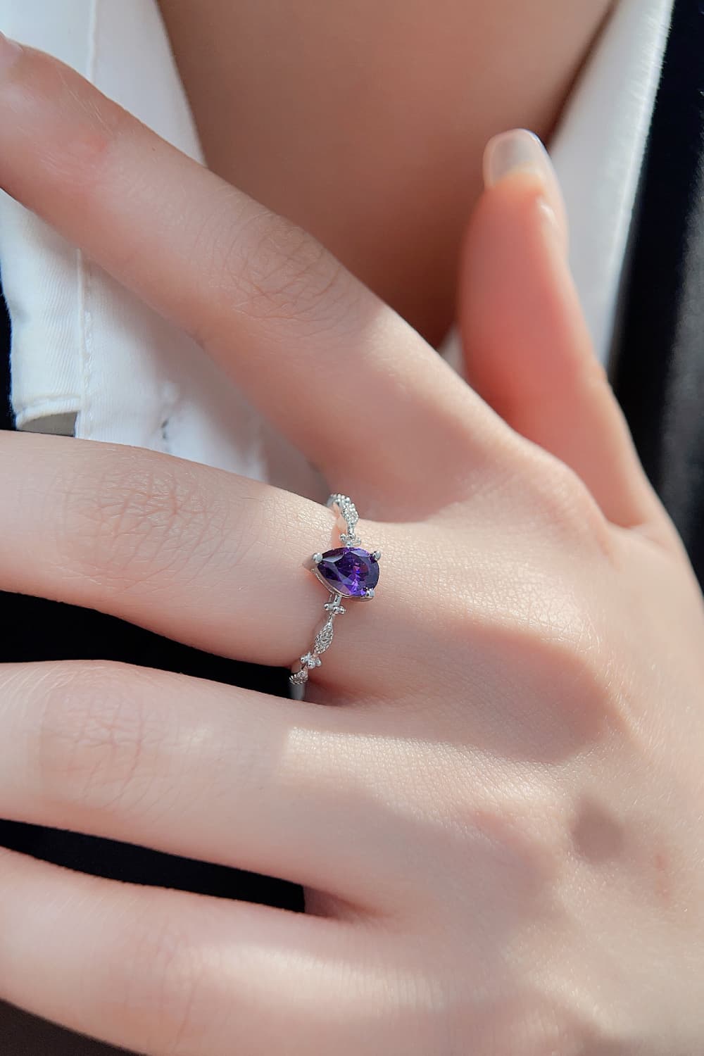 Amethyst 925 Sterling Silver Ring - Treasured Gift's & More