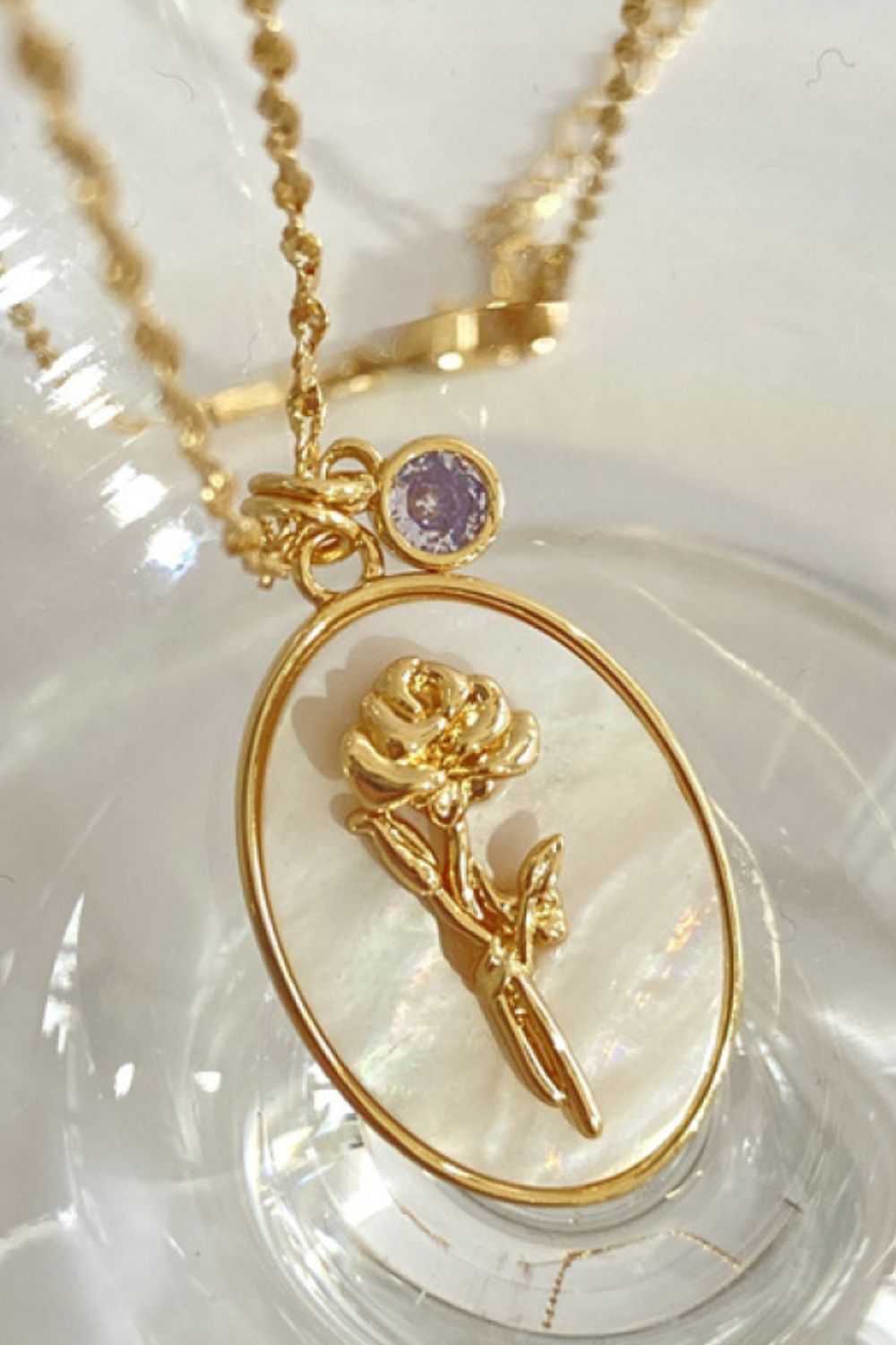 Flower Shell Pendant Copper Necklace - Treasured Gift's & More