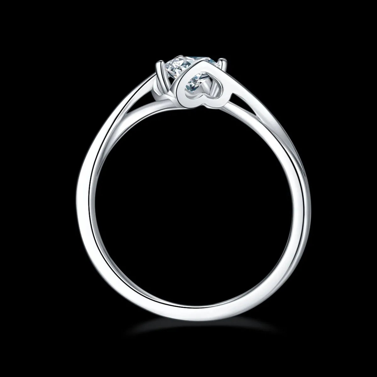 Moissanite 925 Sterling Silver Ring - Treasured Gift's & More