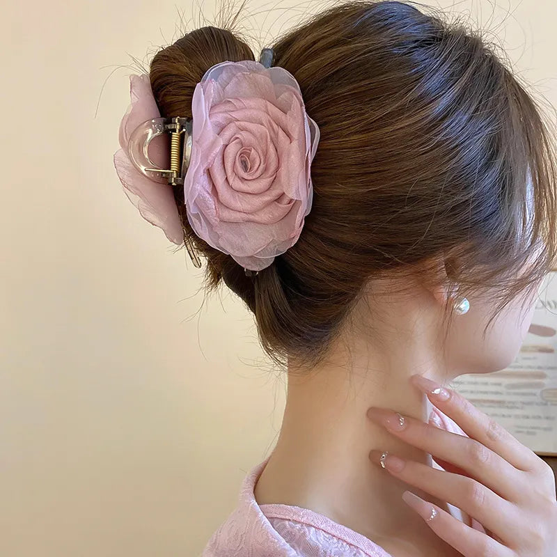 Flower Acrylic Hair Claw Clip - Treasured Gift's & More