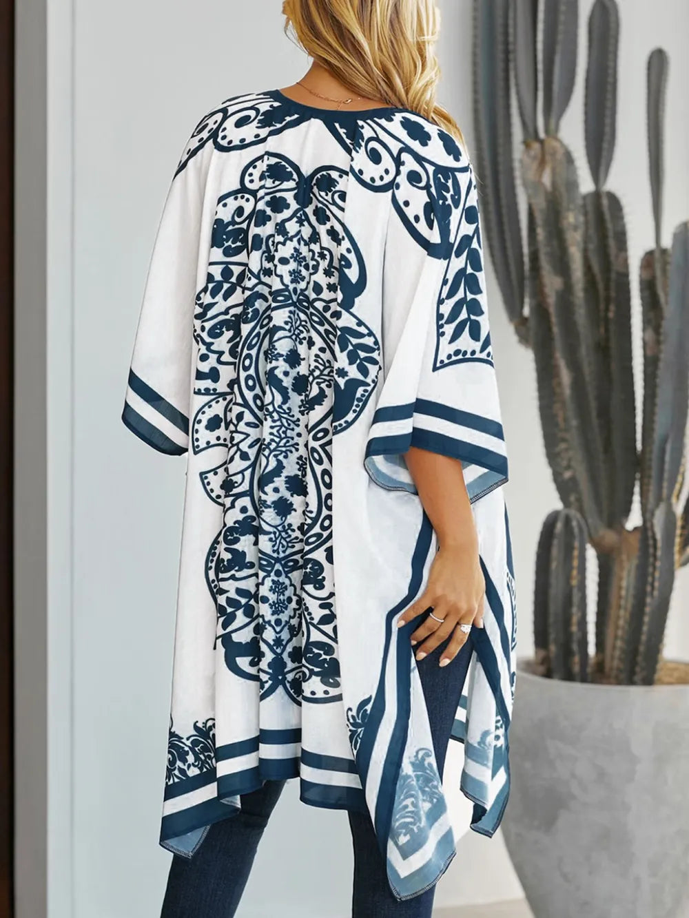 Printed Open Front Cover-Up - Treasured Gift's & More
