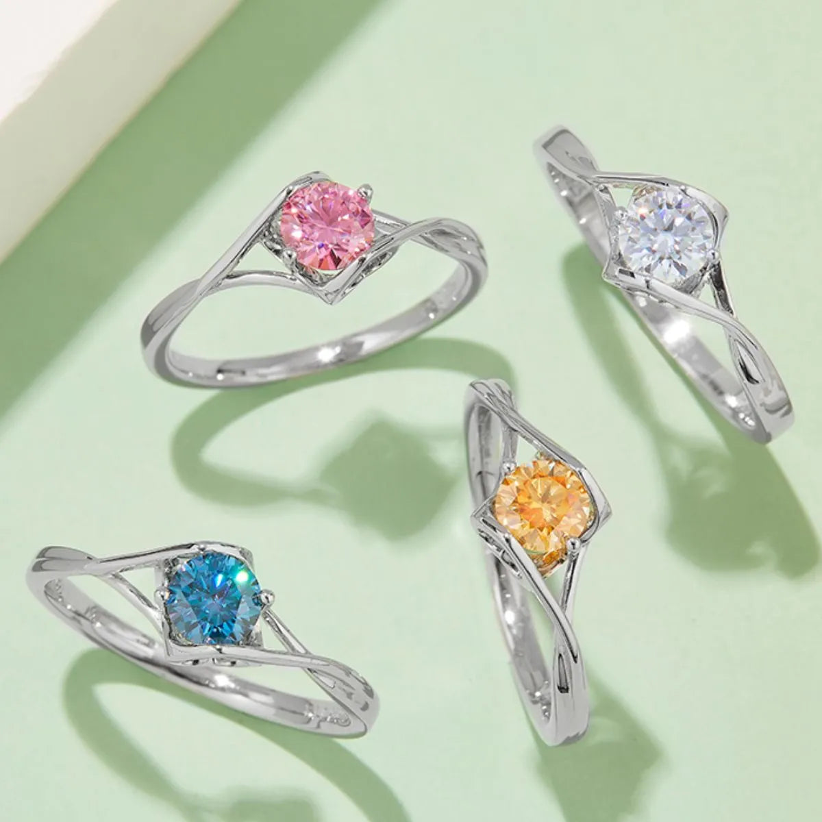 Moissanite 925 Sterling Silver Ring - Treasured Gift's & More