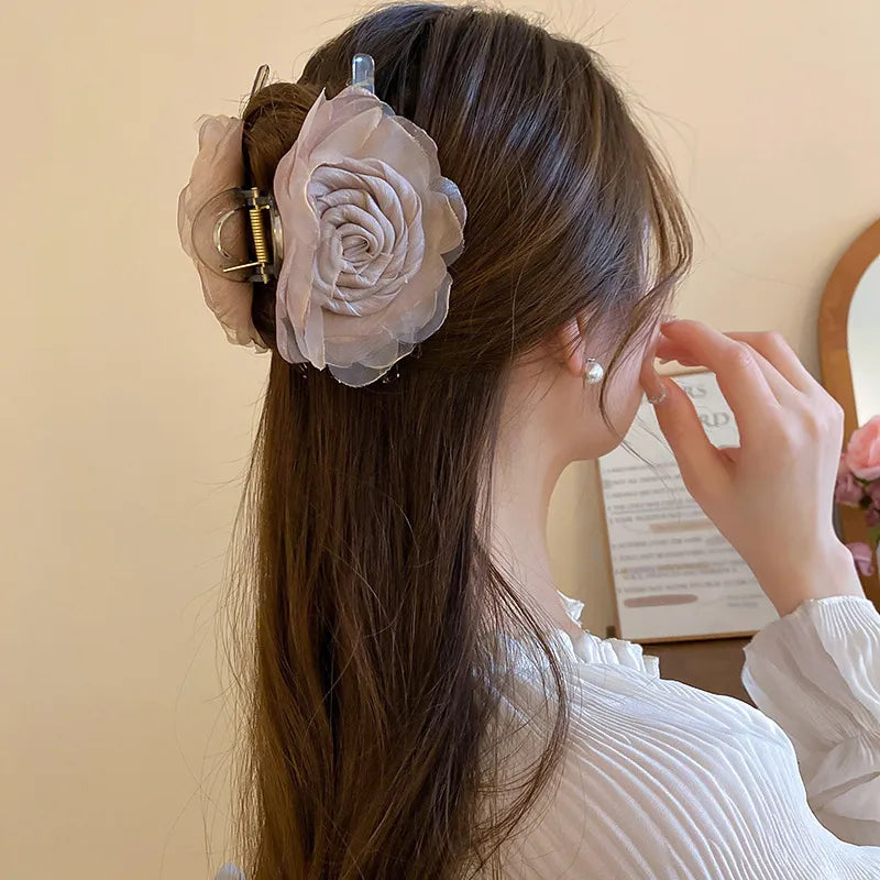 Flower Acrylic Hair Claw Clip - Treasured Gift's & More