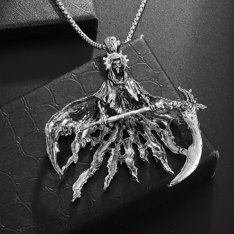 1pc Hell Reaper Death Pendant Necklace