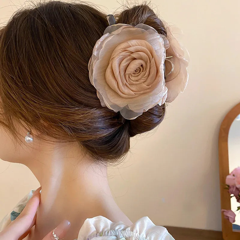 Flower Acrylic Hair Claw Clip - Treasured Gift's & More