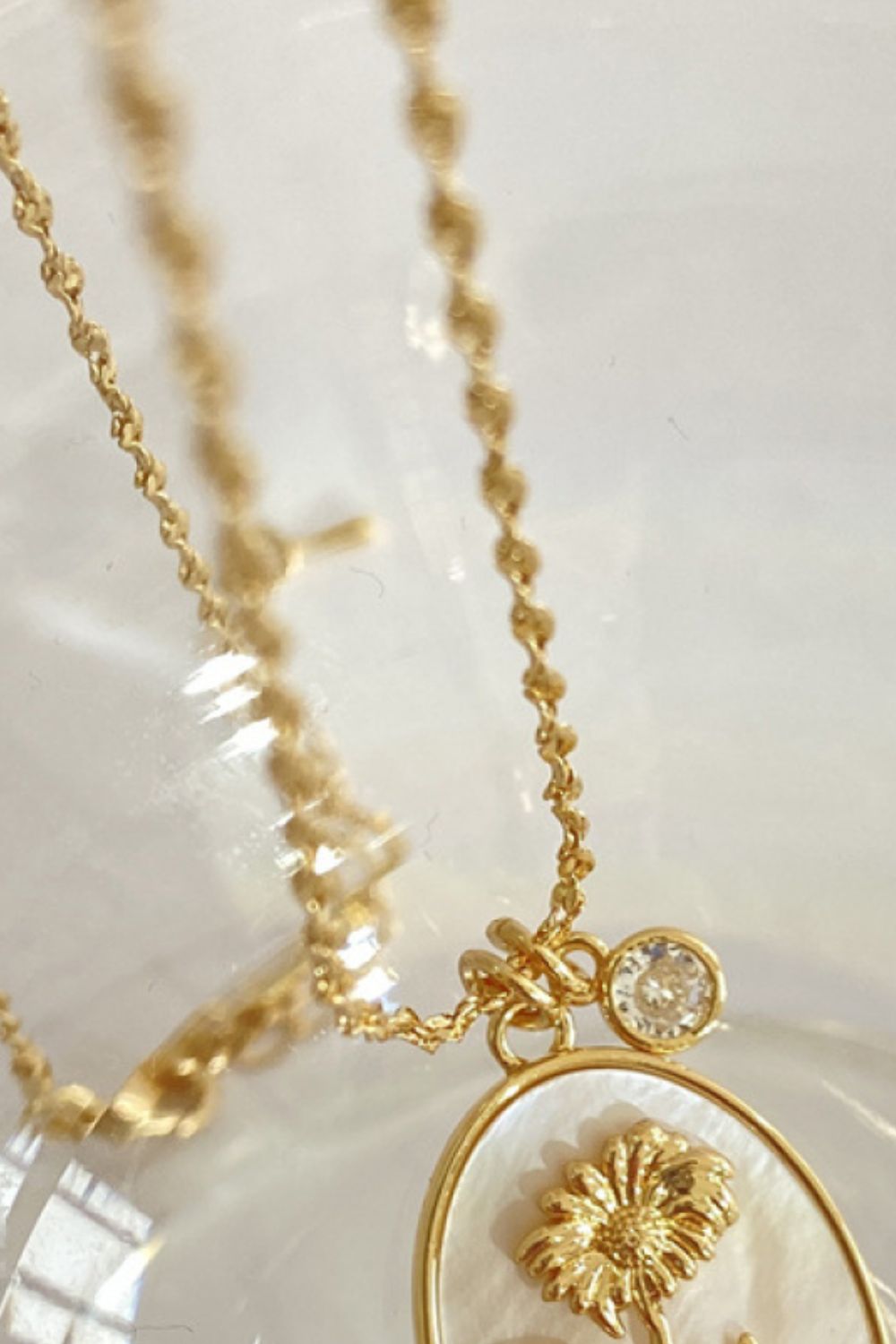 Flower Shell Pendant Copper Necklace - Treasured Gift's & More