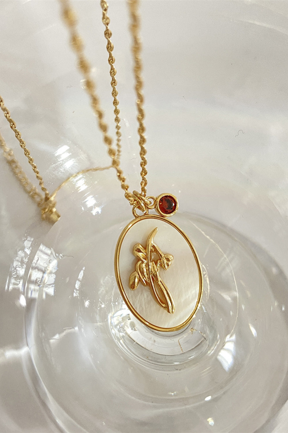 Flower Shell Pendant Copper Necklace - Treasured Gift's & More
