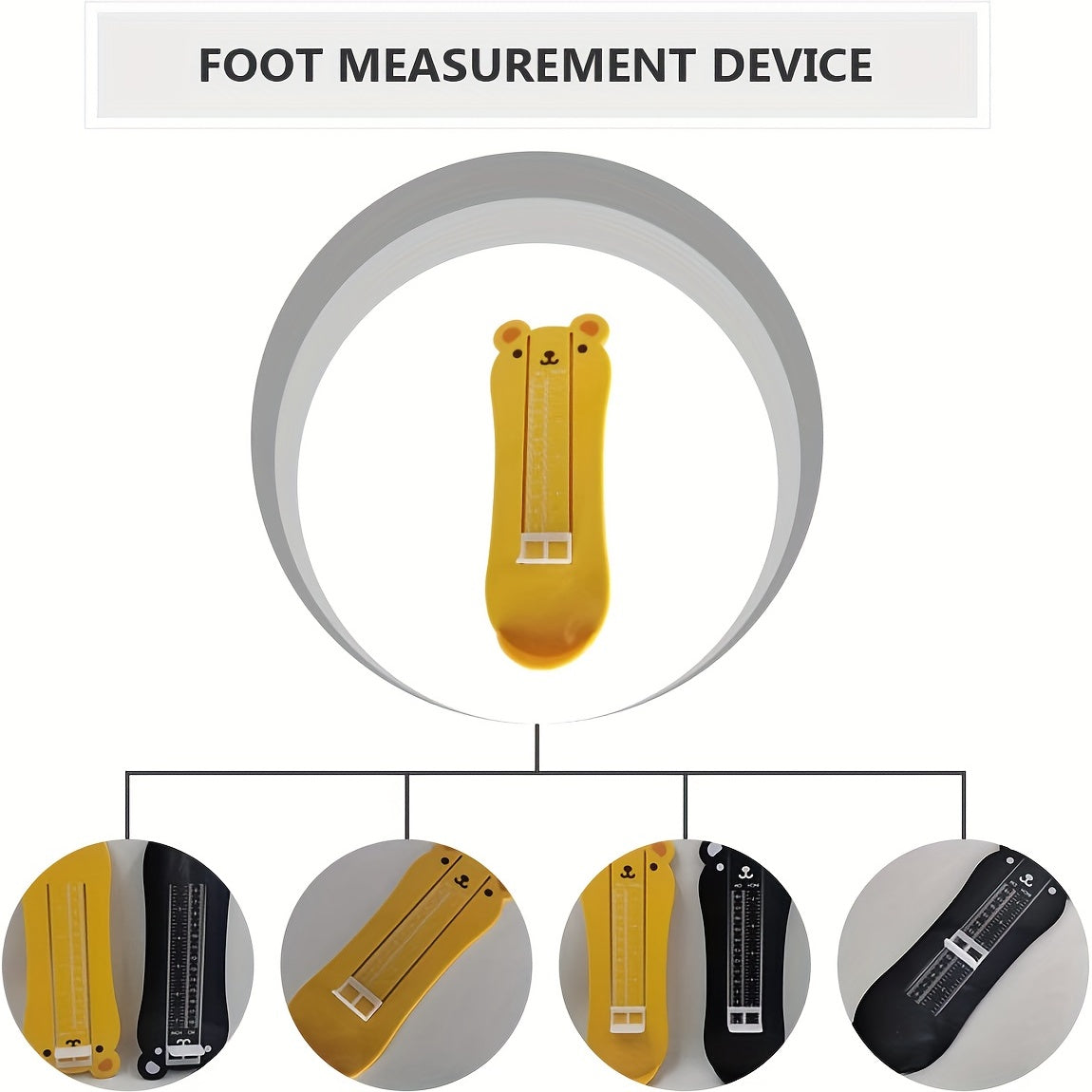 1pc Toddler Boys Feet Length Meter