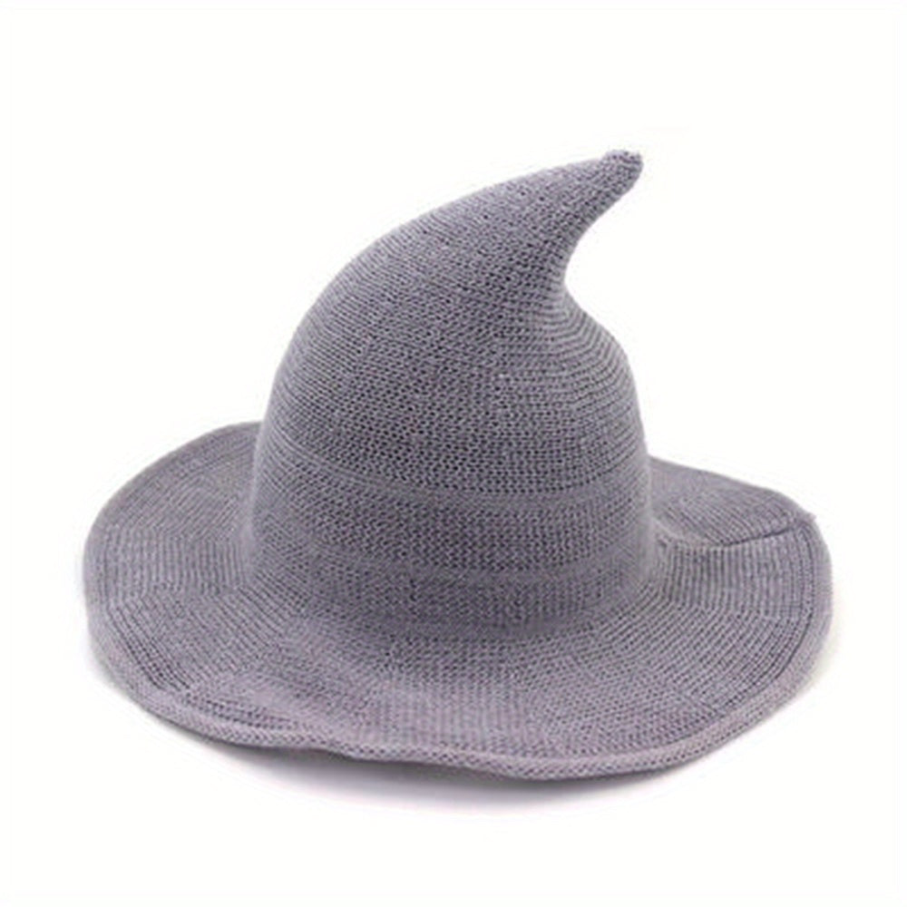 Velvet Gothic Witch-Inspired Knit Hat