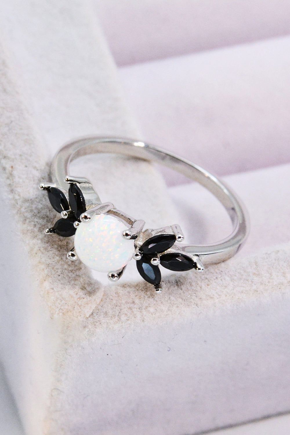 Opal and Zircon Contrast Ring - Treasured Gift's & More