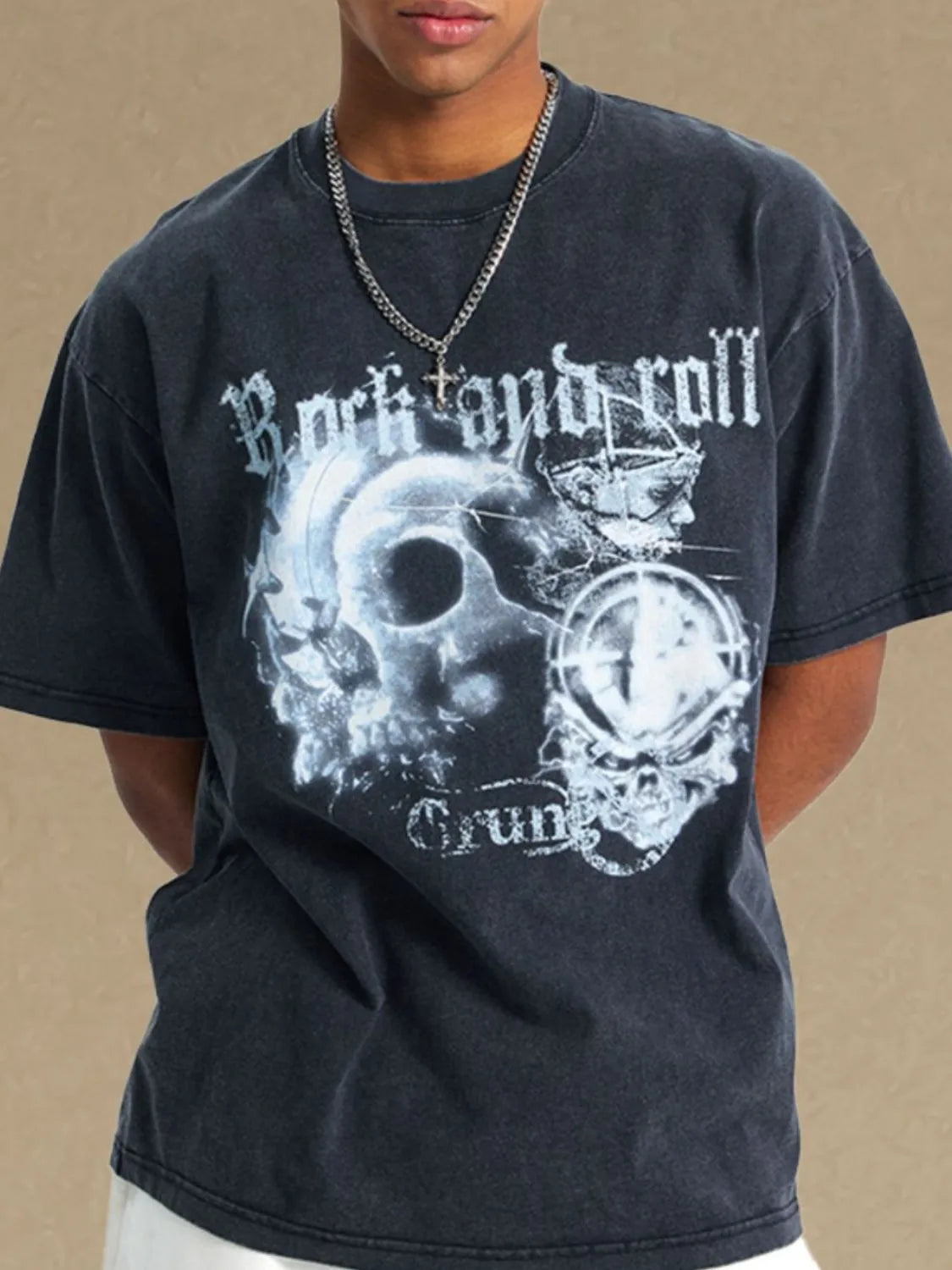 Men's Graphic Round Neck Half Sleeve T-Shirt - Treasured Gift's & More