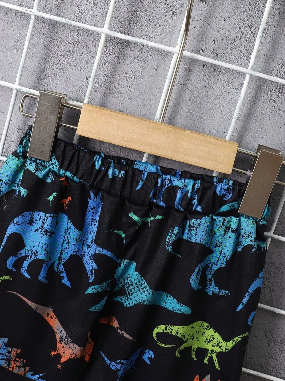 Children's Dinosaur Short Sleeve Hooded Top and Pants Set - Treasured Gift's & More