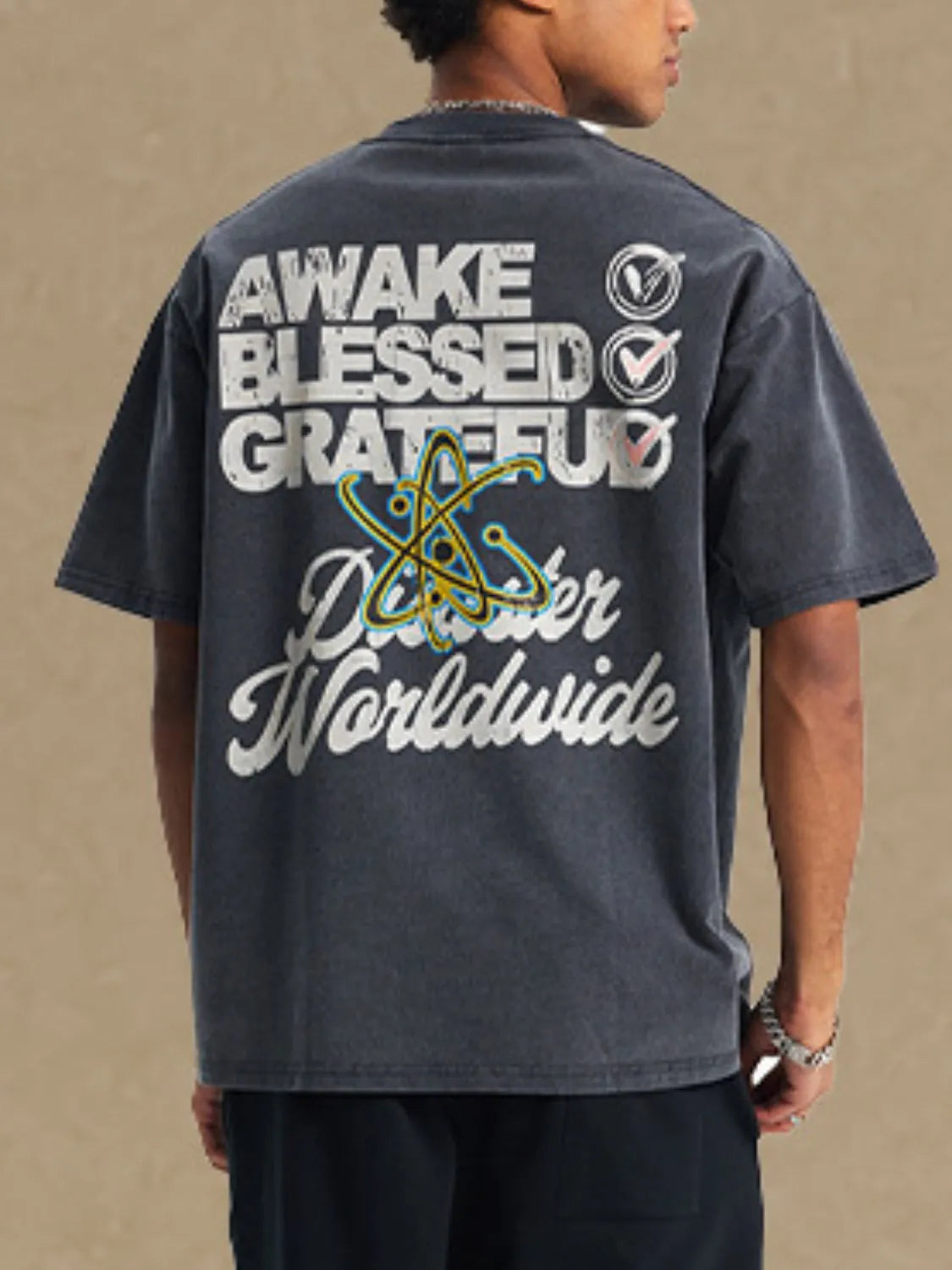 Men's Graphic Round Neck Half Sleeve T-Shirt - Treasured Gift's & More