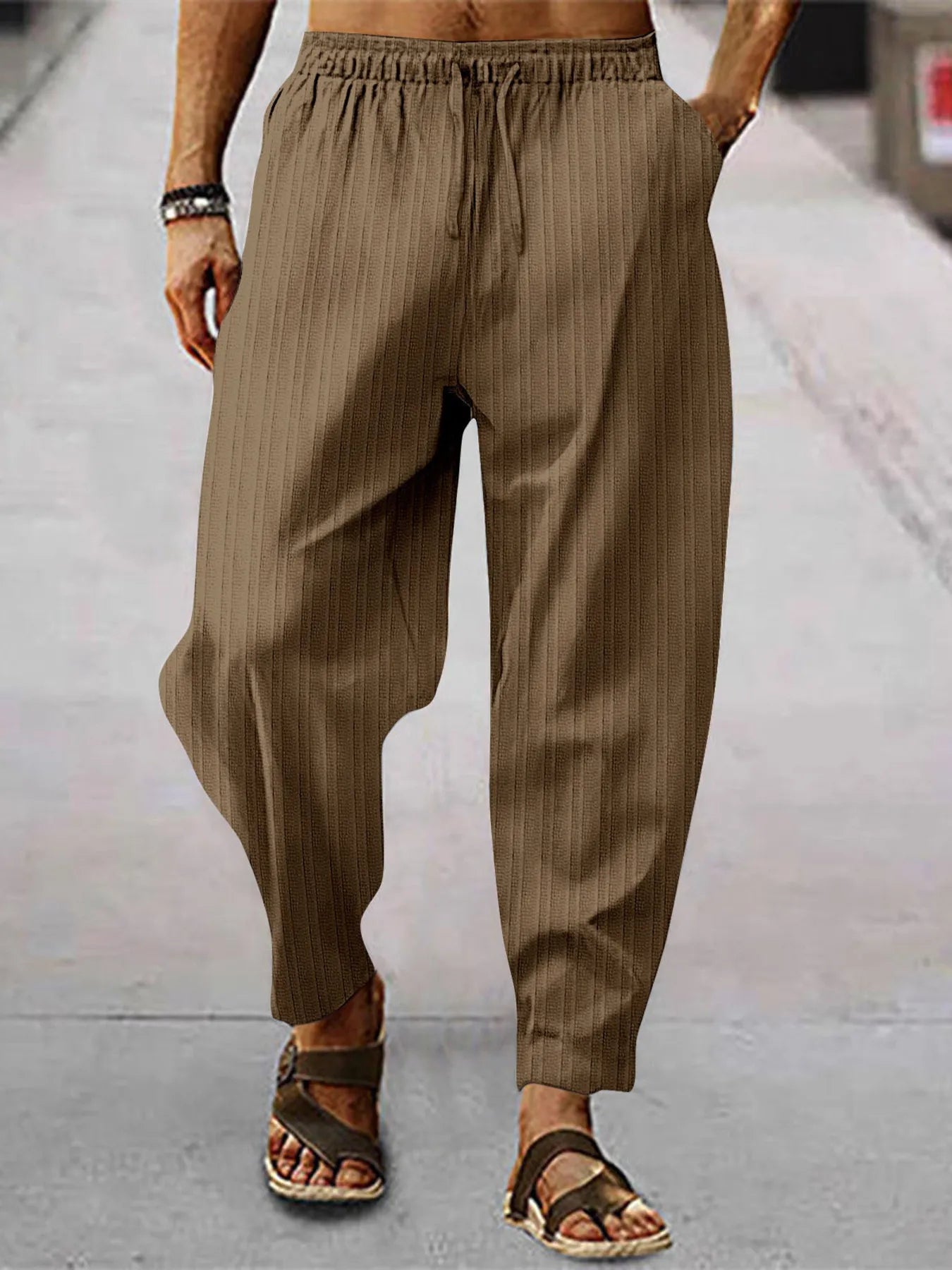 Men's Full Size Relaxed Fit Drawstring Pants Plus Size - Treasured Gift's & More
