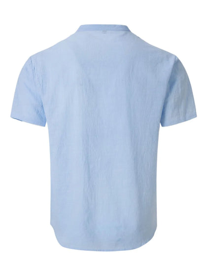Men's Full Size Button Detail Short Sleeve Polo Plus Size - Treasured Gift's & More