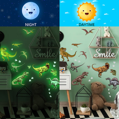 1 Set, Glow In The Dark, Dinosaur Wall Stickers