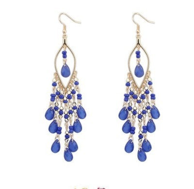 Temperament Bohemian droplet tassels long earring - Just $9.16! Shop now at Treasured Gift's & More