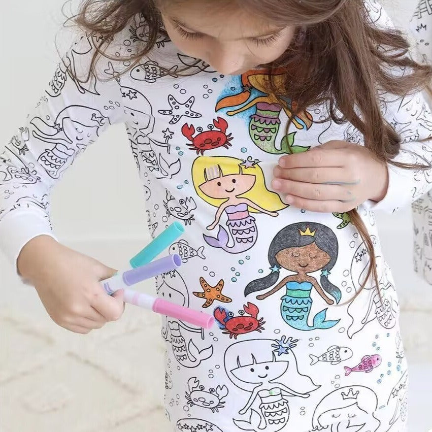 Children's graffiti pajamas