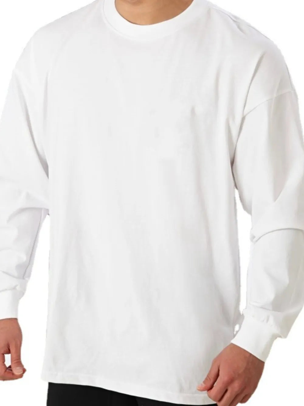 Men's Plus Size Round Neck Long Sleeve T-Shirt - Treasured Gift's & More
