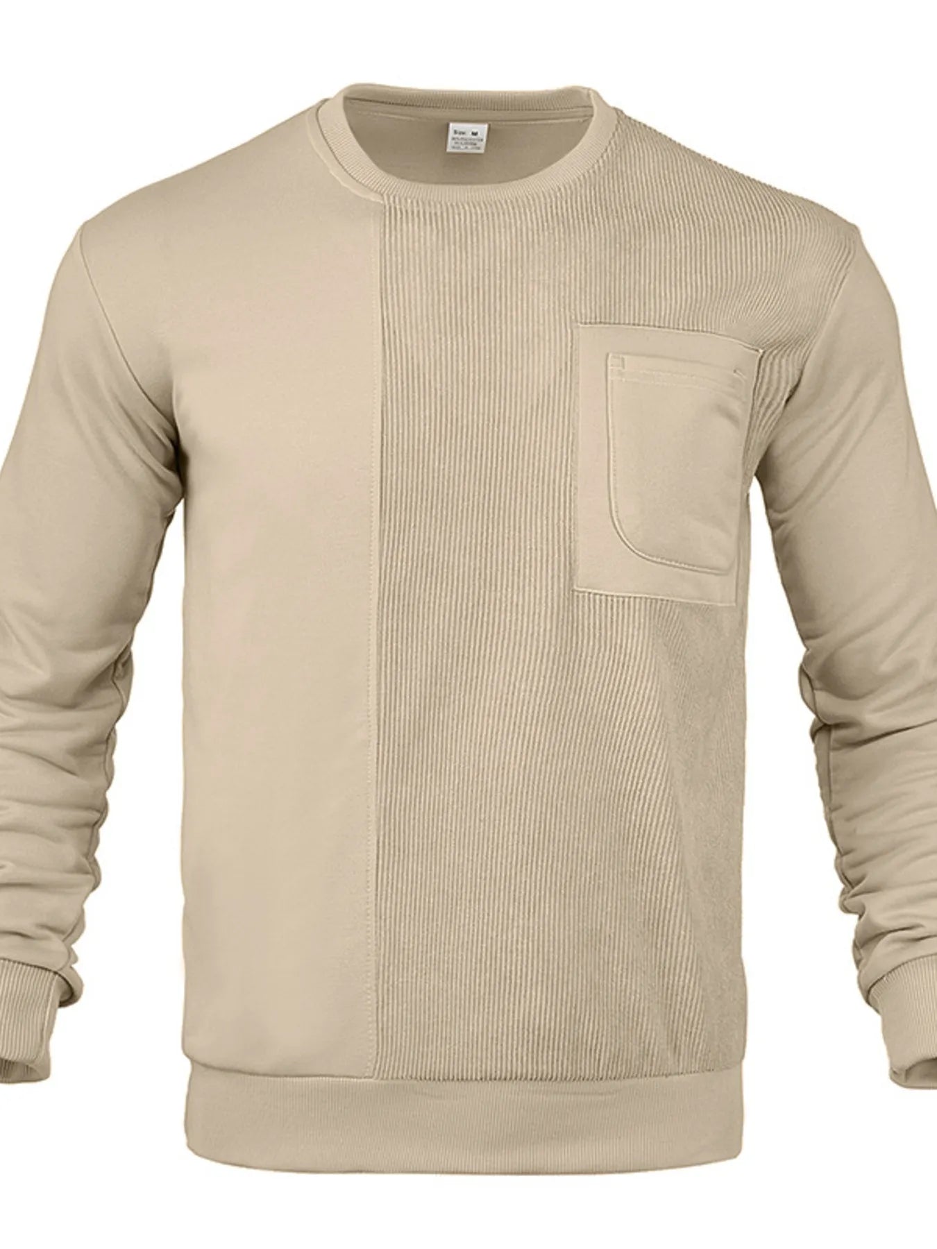 Men's Full Size Round Neck Long Sleeve Sweatshirt Plus Size - Treasured Gift's & More