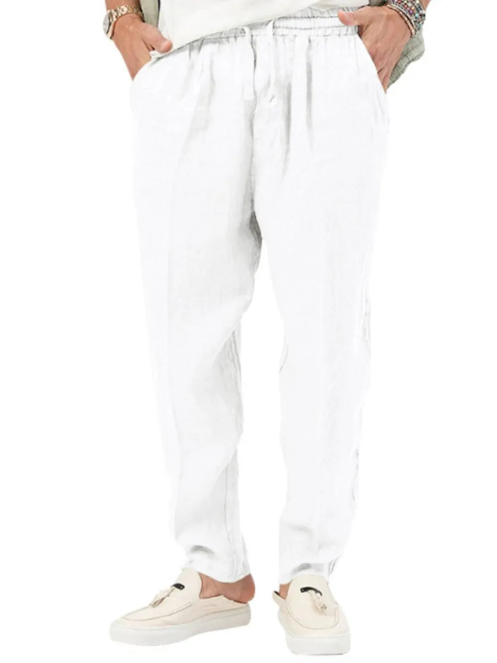 Men's Plus Size Drawstring Pants with Pockets - Treasured Gift's & More