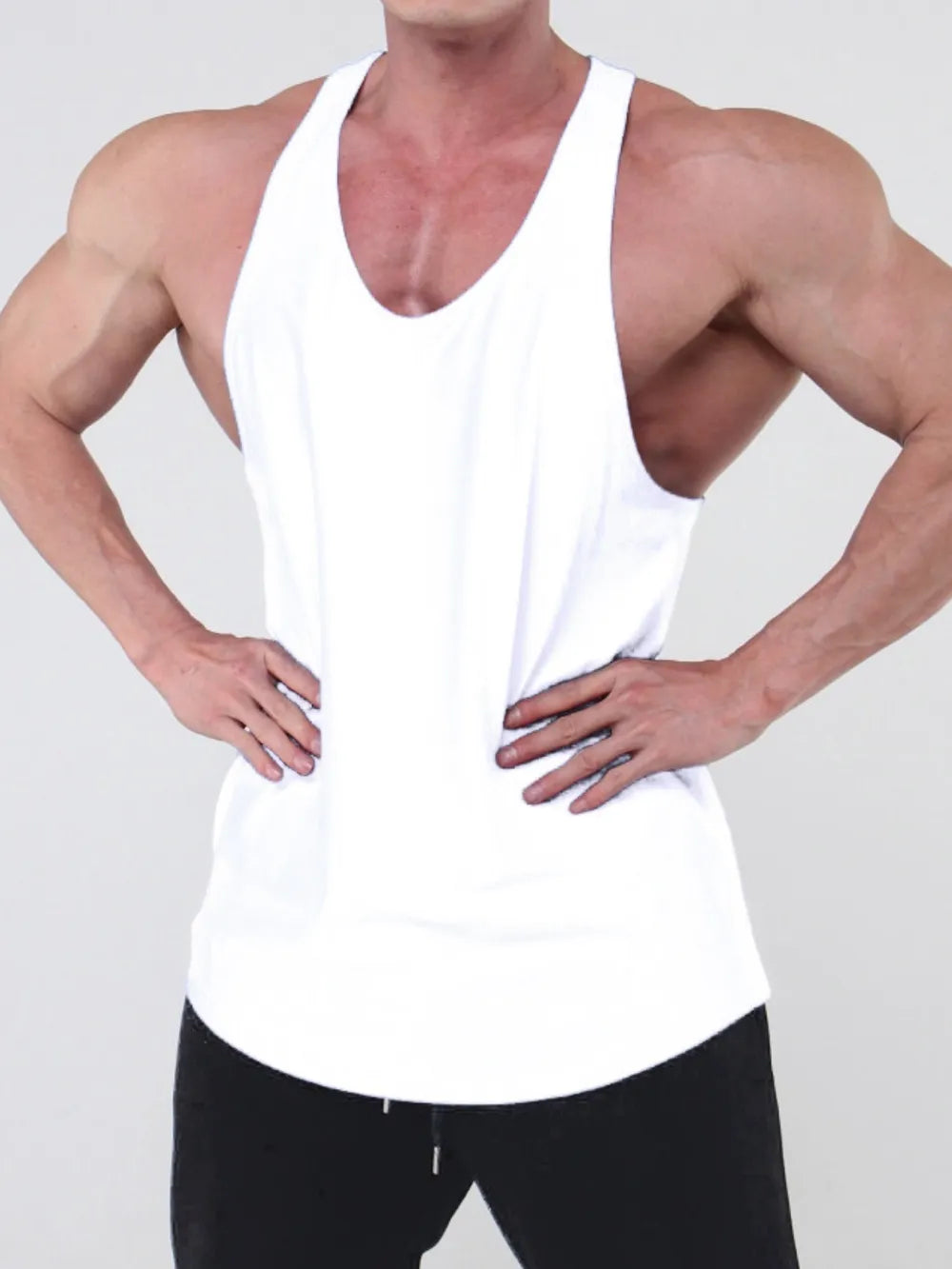 Men's Plus Size Round Neck Racerback Tank - Treasured Gift's & More