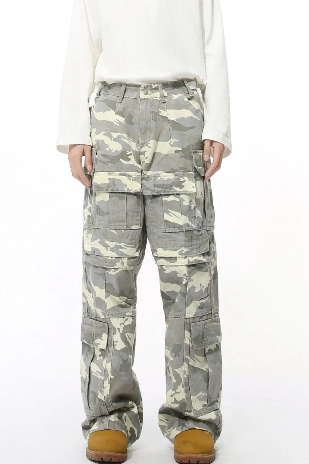 Men's Camouflage Straight Cargo Jeans - Treasured Gift's & More