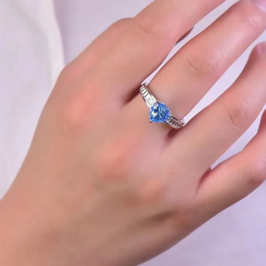 2 Carat Moissanite 925 Sterling Silver Ring - Treasured Gift's & More