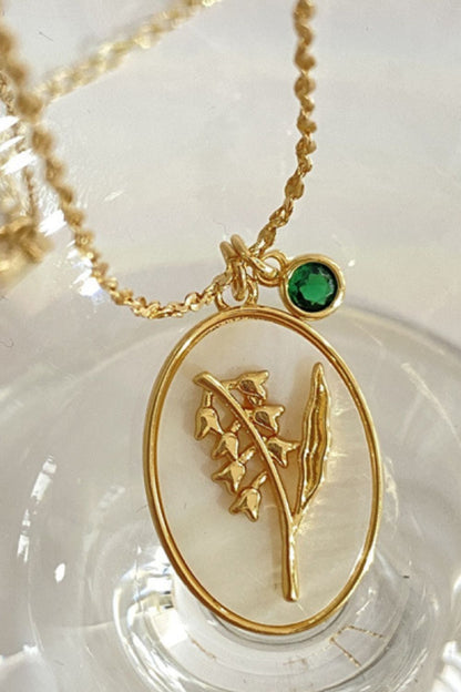 Flower Shell Pendant Copper Necklace - Treasured Gift's & More