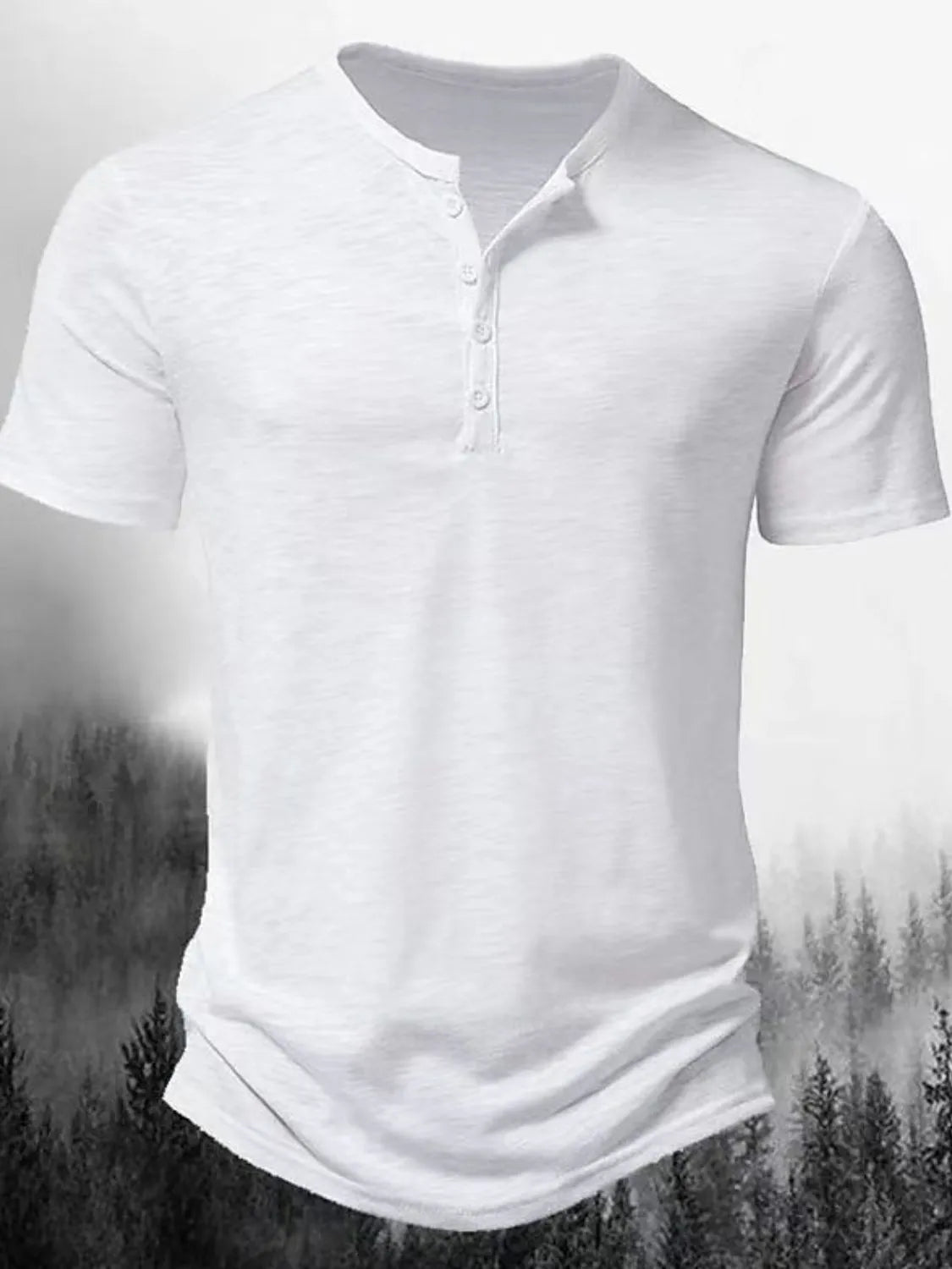 Men's Full Size Button Detail Short Sleeve Polo Plus Size - Treasured Gift's & More