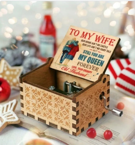 Vintage Exquisite Wooden Hand Music Box - Just $14.10! Shop now at Treasured Gift's & More