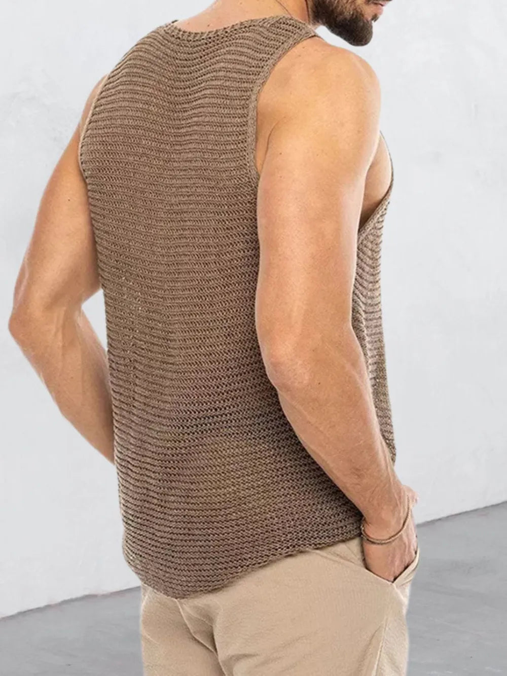 Men's Plus Size Scoop Neck Knit Tank - Treasured Gift's & More