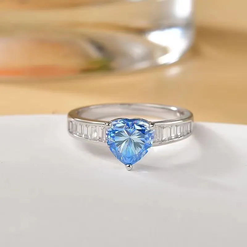 2 Carat Moissanite 925 Sterling Silver Ring - Treasured Gift's & More