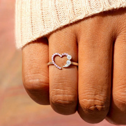 925 Sterling Silver Inlaid Zircon Ring - Treasured Gift's & More