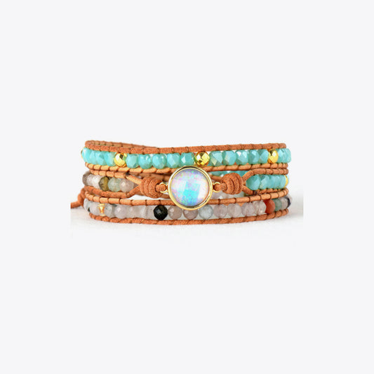 Opal Beaded Layered Bracelet - Treasured Gift's & More