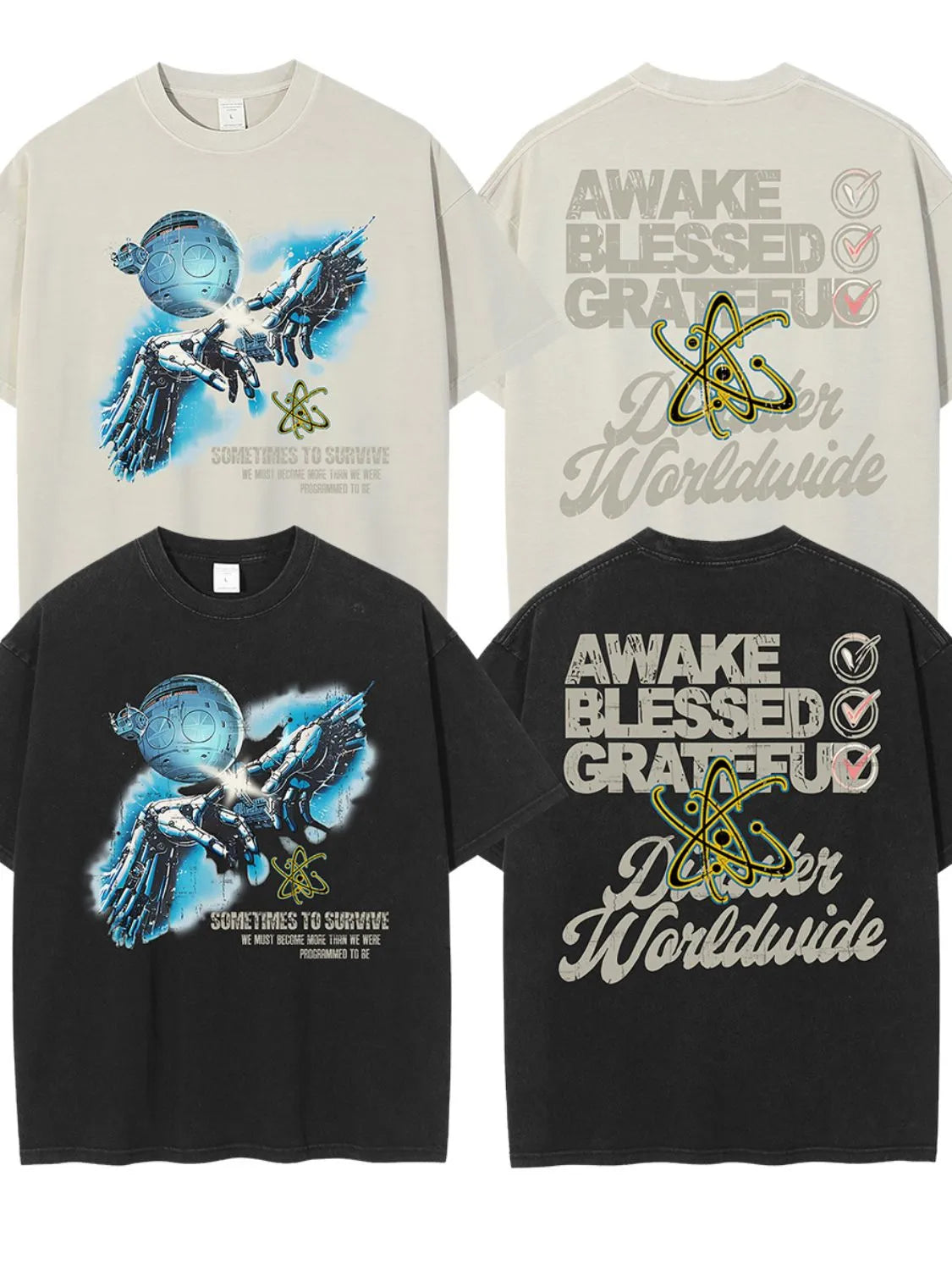 Men's Graphic Round Neck Half Sleeve T-Shirt - Treasured Gift's & More