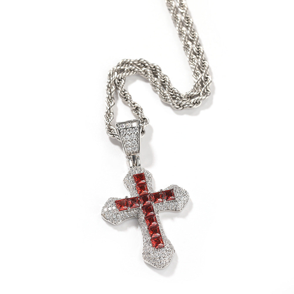 Blue Zircon Cross Necklace - Just $20.04! Shop now at Treasured Gift's & More