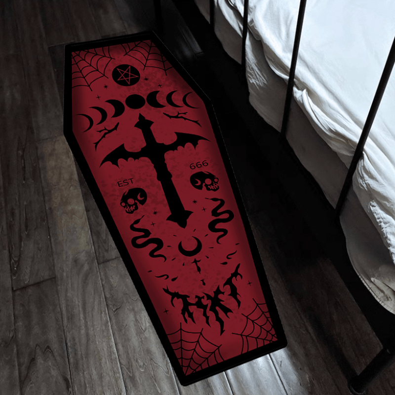 1pc, Thickened Halloween Carpet