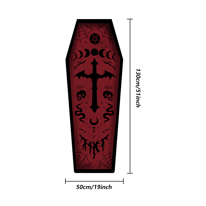 1pc, Thickened Halloween Carpet