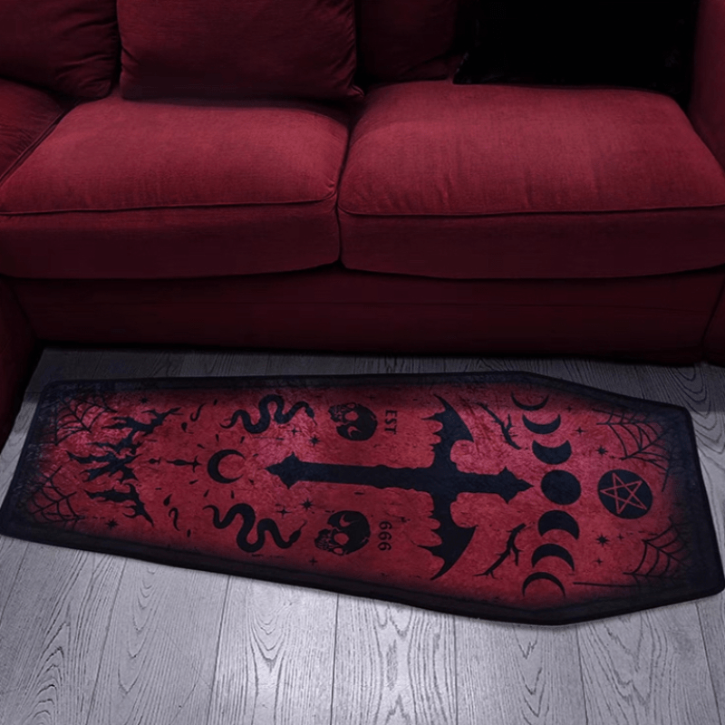 1pc, Thickened Halloween Carpet