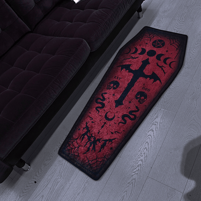 1pc, Thickened Halloween Carpet