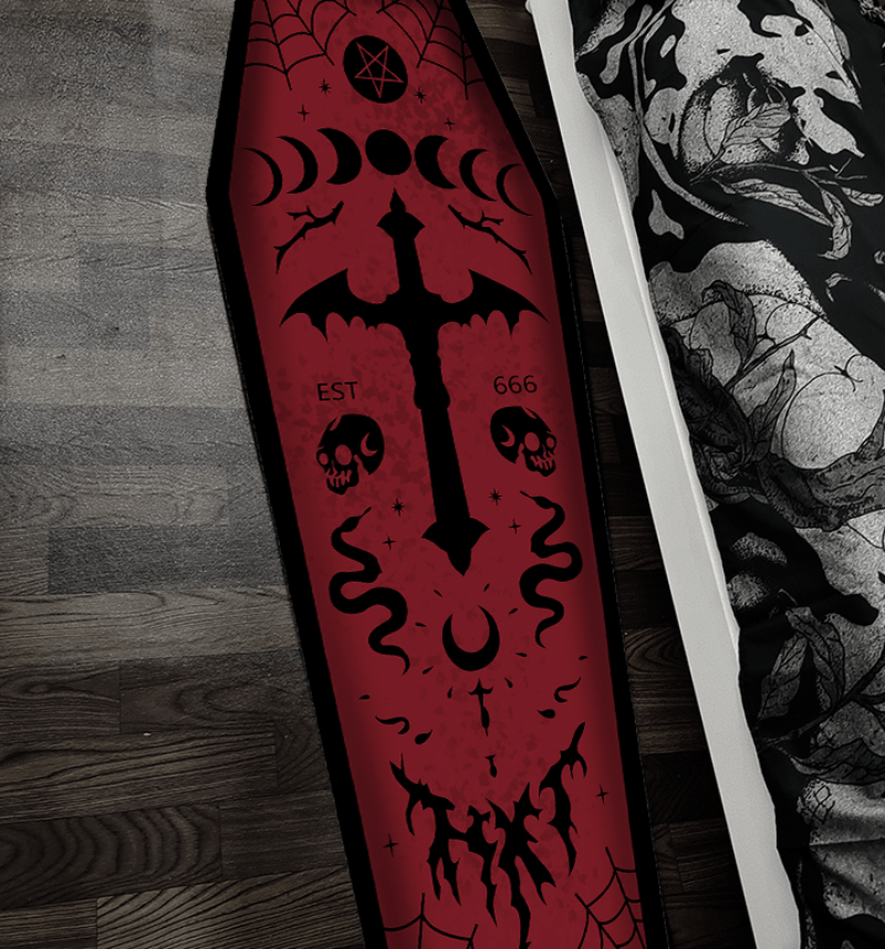 1pc, Thickened Halloween Carpet