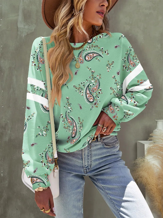 FAM-FAM Paisley Dropped Shoulder T-Shirt - Treasured Gift's & More