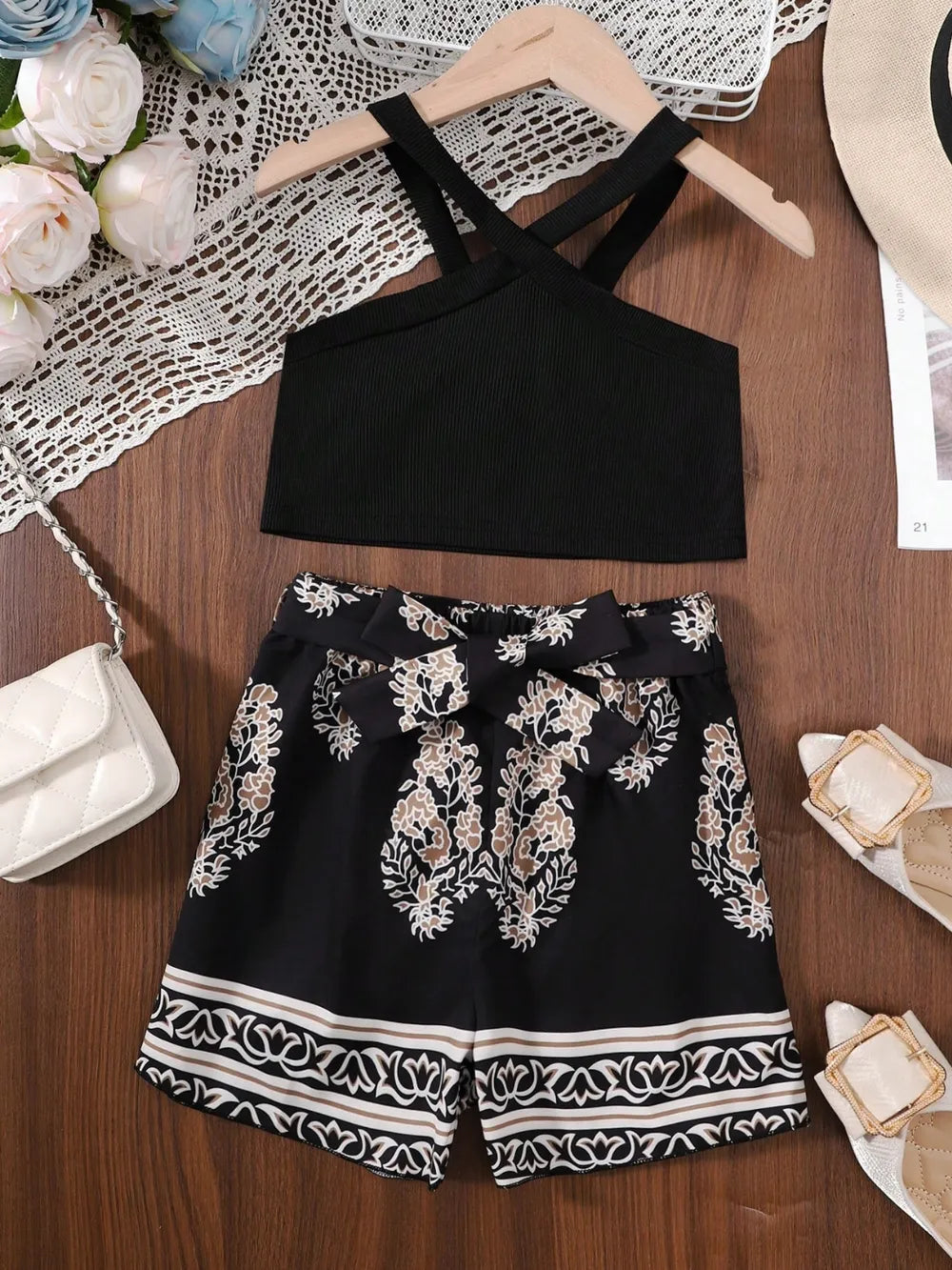 Children's Cami and Printed Pants Set - Treasured Gift's & More