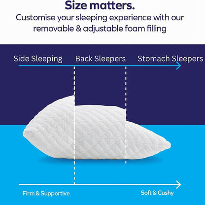 Shredded Memory Foam Bed Pillows for Sleeping